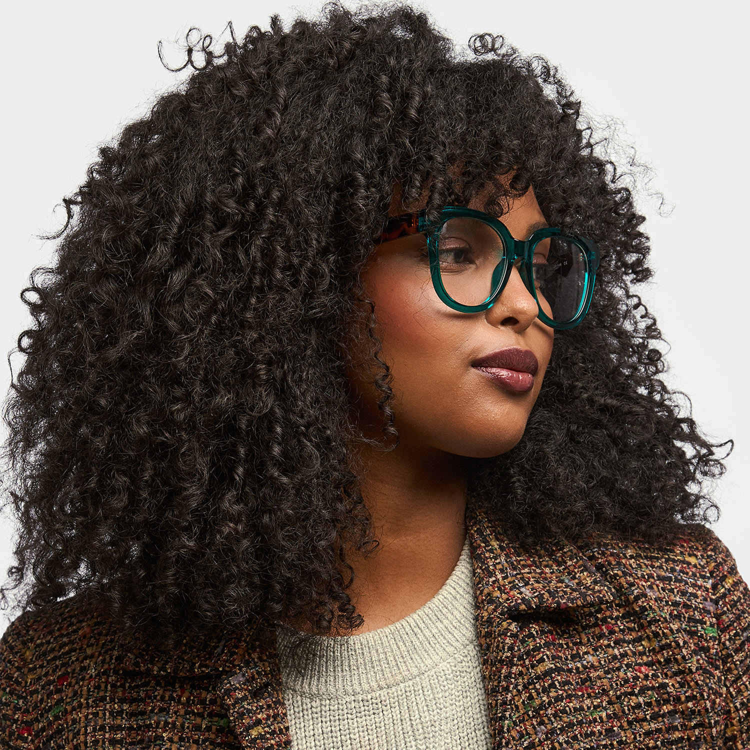 Harrell Square Dark-Green Glasses1