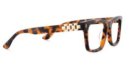 Zoromi Tortoise Rectangle Glasses4