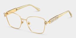 Ellie Gold Rectangle Glasses2