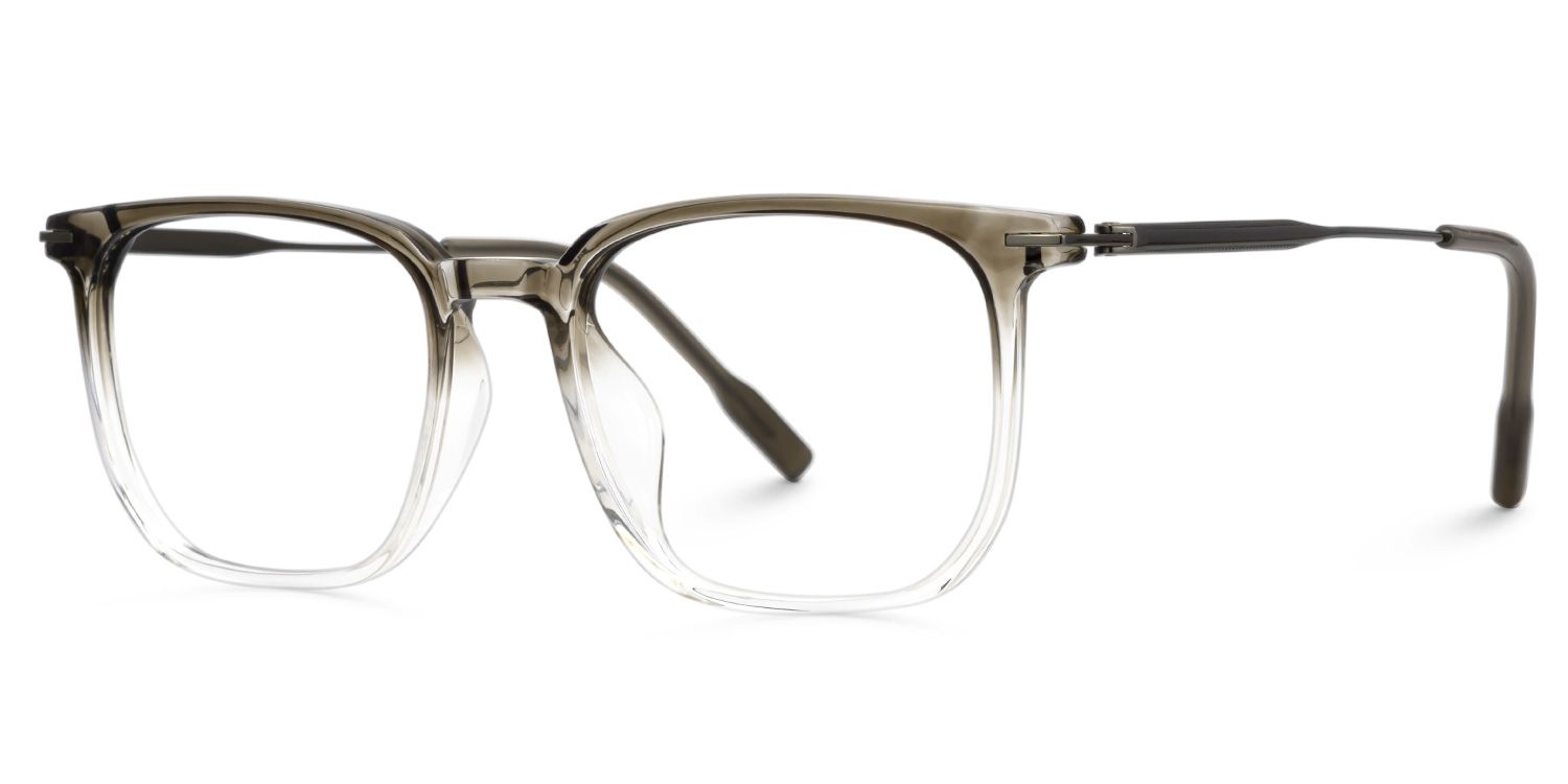 Varlox Brown-Clear Reanglcte Frame Glasses Online | ZEELOOL UK1
