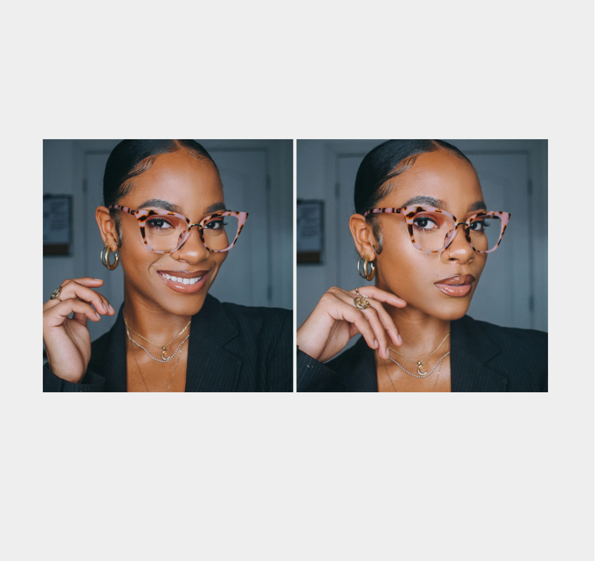 Chandrikar Cat Eye Pink-Floral Frame Glasses | ZEELOOL UK6