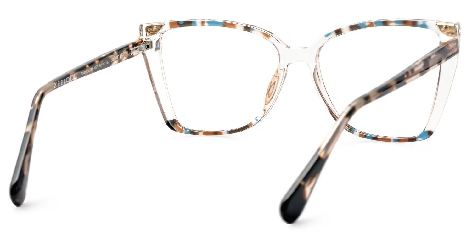 Clear Tortoise Shelia Butterfly Frame Glasses for Women3