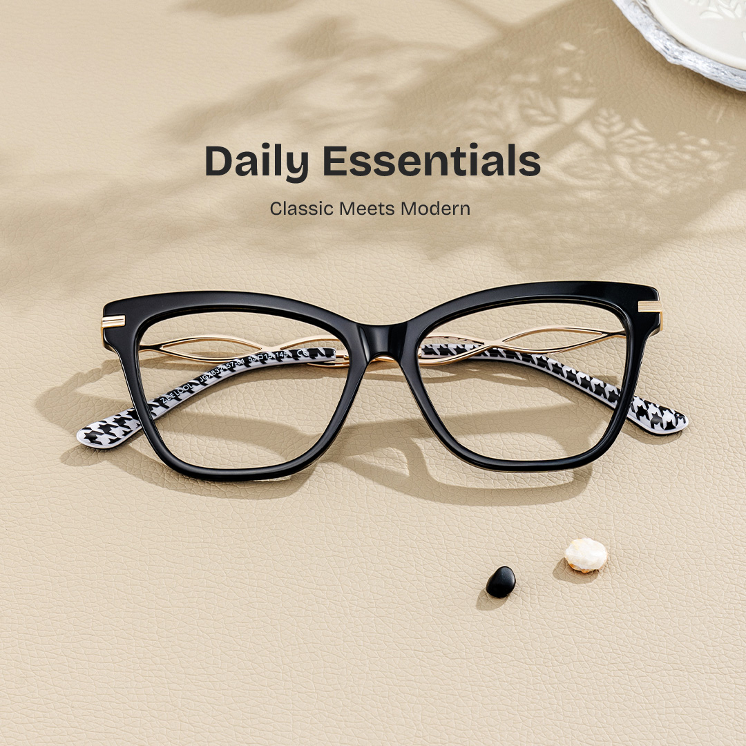 Mason Eyeglasses in Cat eye Black Frame | ZEELOOL UK0
