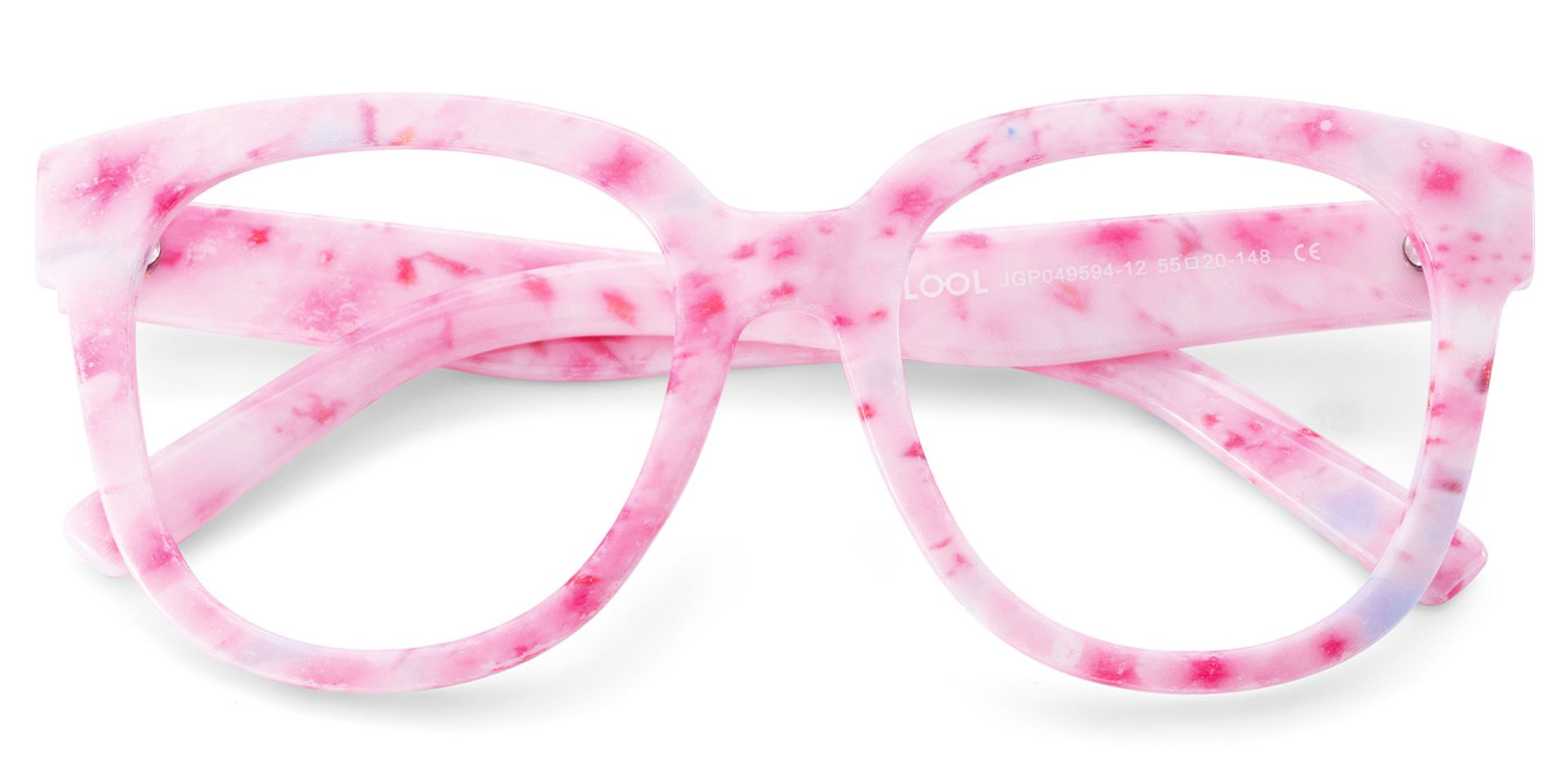Pink Square Frame Glasses - Harrell on Sale | ZEELOOL UK2
