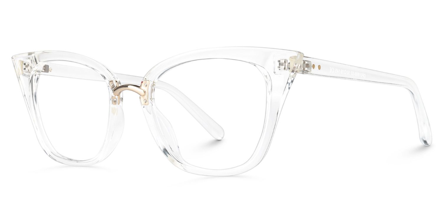 Chandrikar Cat Eye Clear Frame Glasses | ZEELOOL UK1
