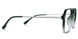 Lizbeth Aviator Green Glasses2