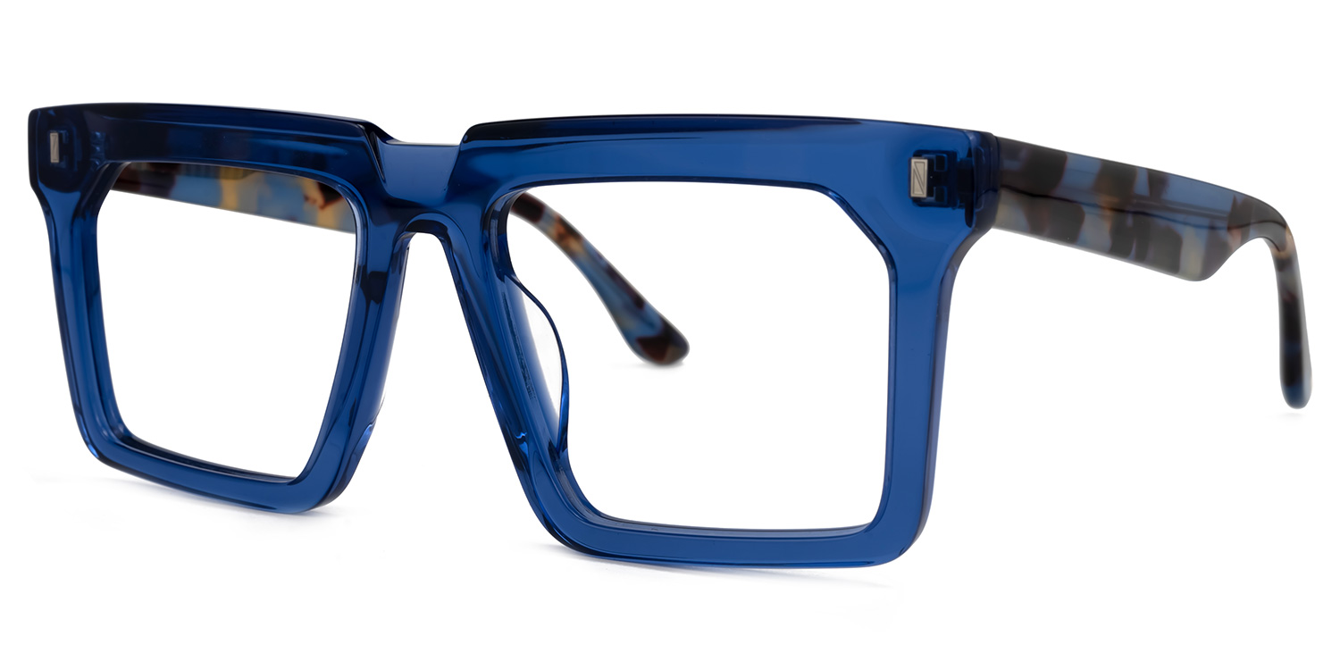 Rectangle Moreland Blue Glasses deals -Zeelool Glasses1