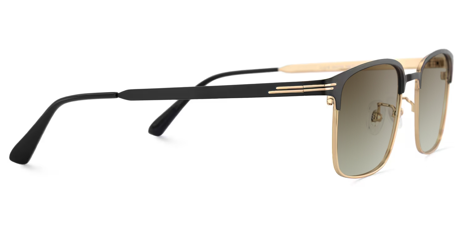 Charleston Browline Gold Sunglasses3