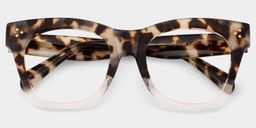 Tandy Rectangle Light-Tortoise Glasses1
