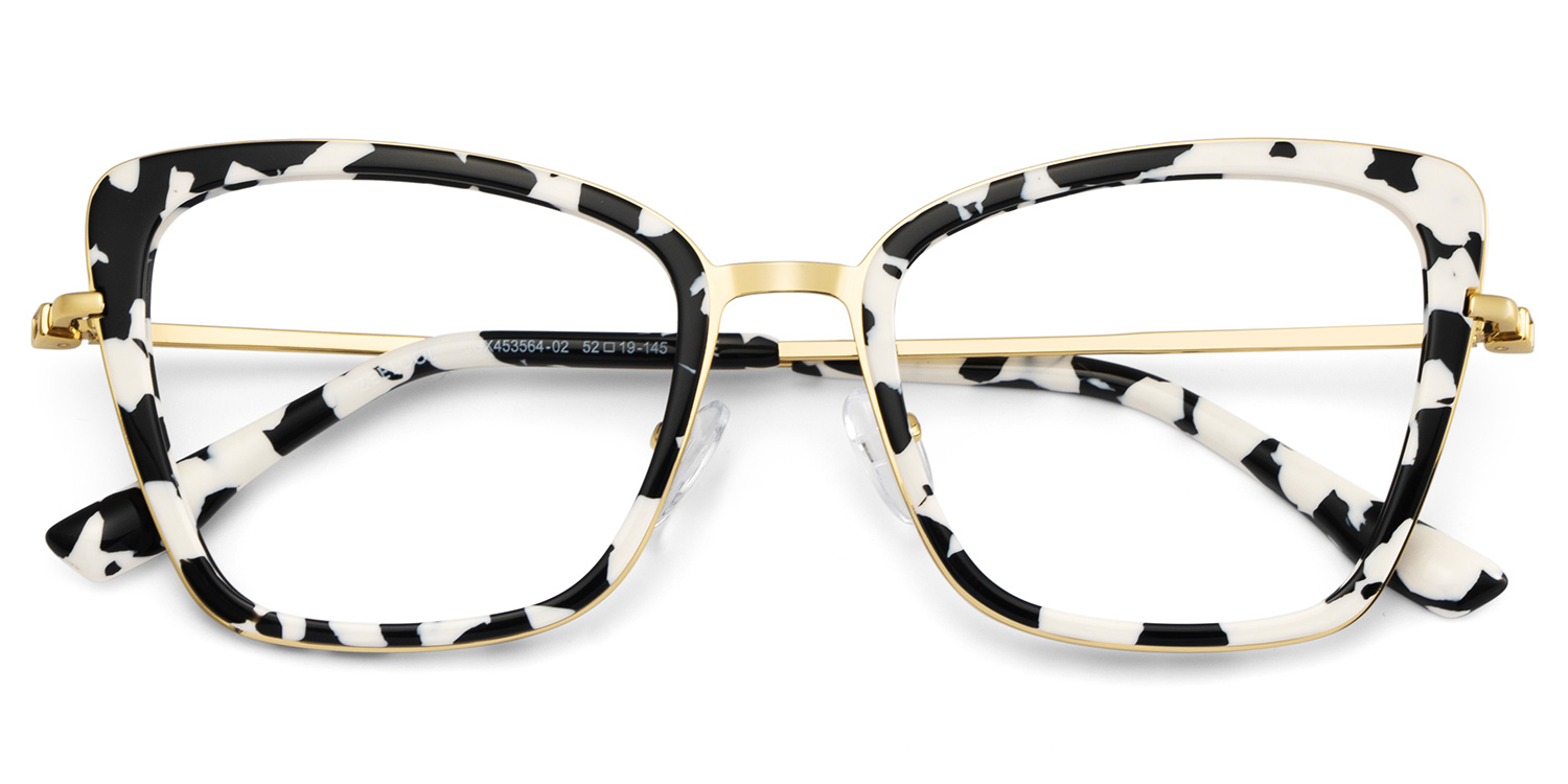 Rosalie Butterfly Cow Color Frame Glasses for Women | ZEELOOL UK2