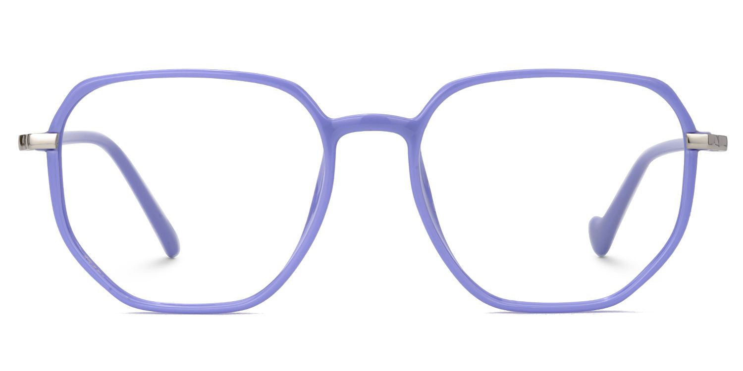 Maura Purple Eyeglasses in Geometric Full-Frame0