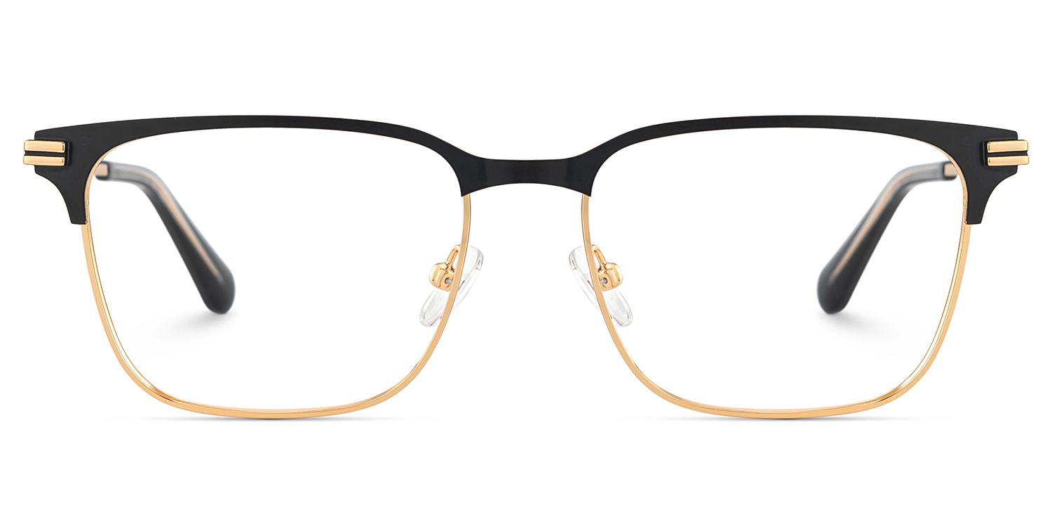 Marshall Gold Rectangle Prescription Glasses | ZEELOOL UK0