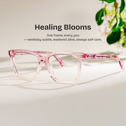 Layla Pink Square Glasses0