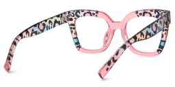 Malcolm Square Pink Leopard Glasses3