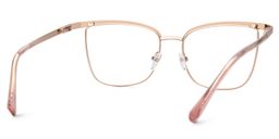 Beaty Square Rose-Gold Glasses3