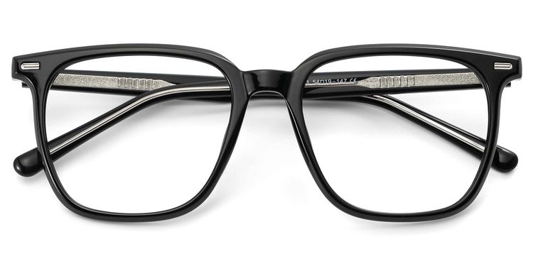 Jude Black Square Glasses