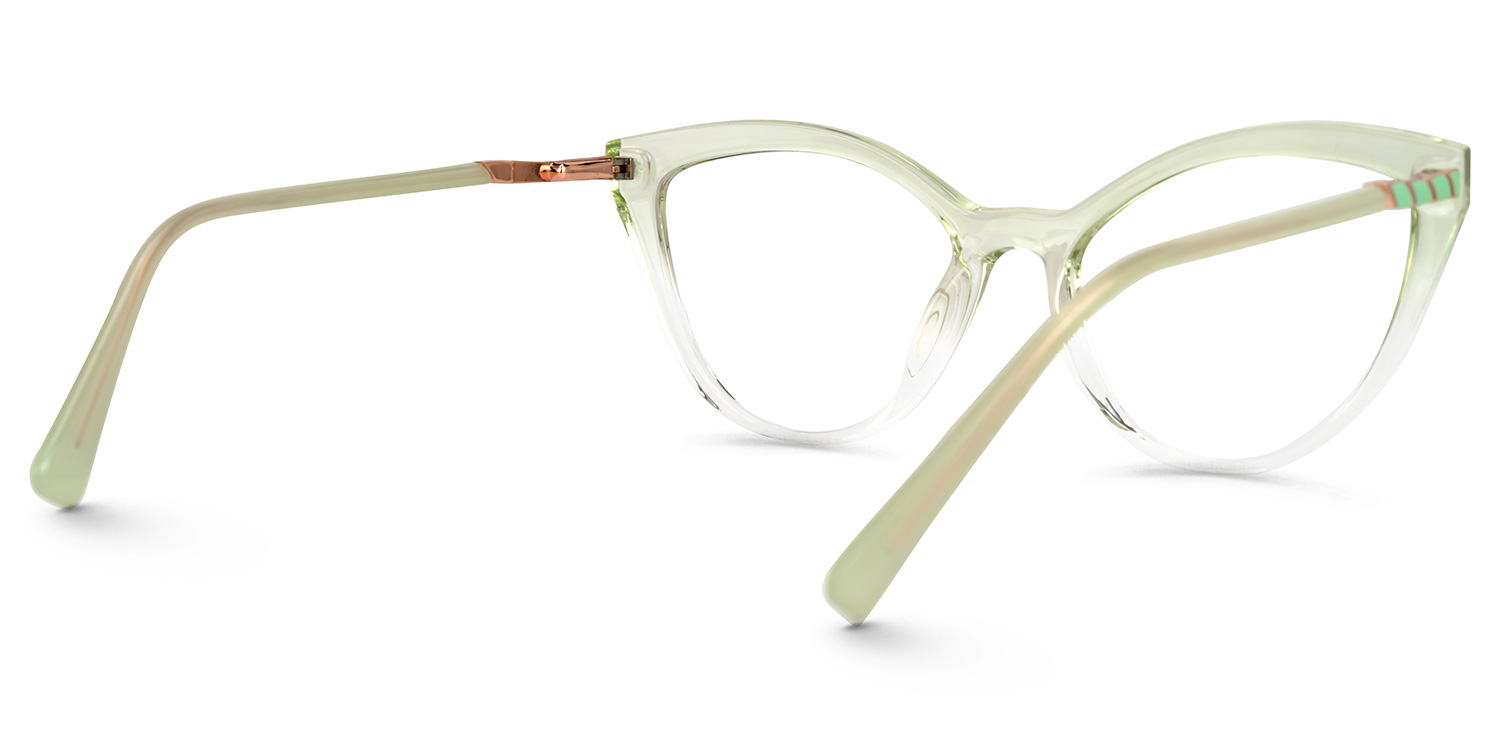 Camelia Cateye Green Glasses3
