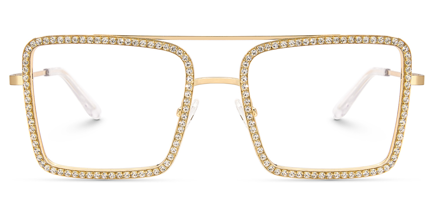 Diva Square Gold Glasses good-img