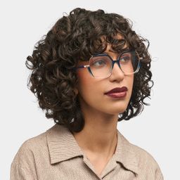 Alexia Square Blue Glasses1
