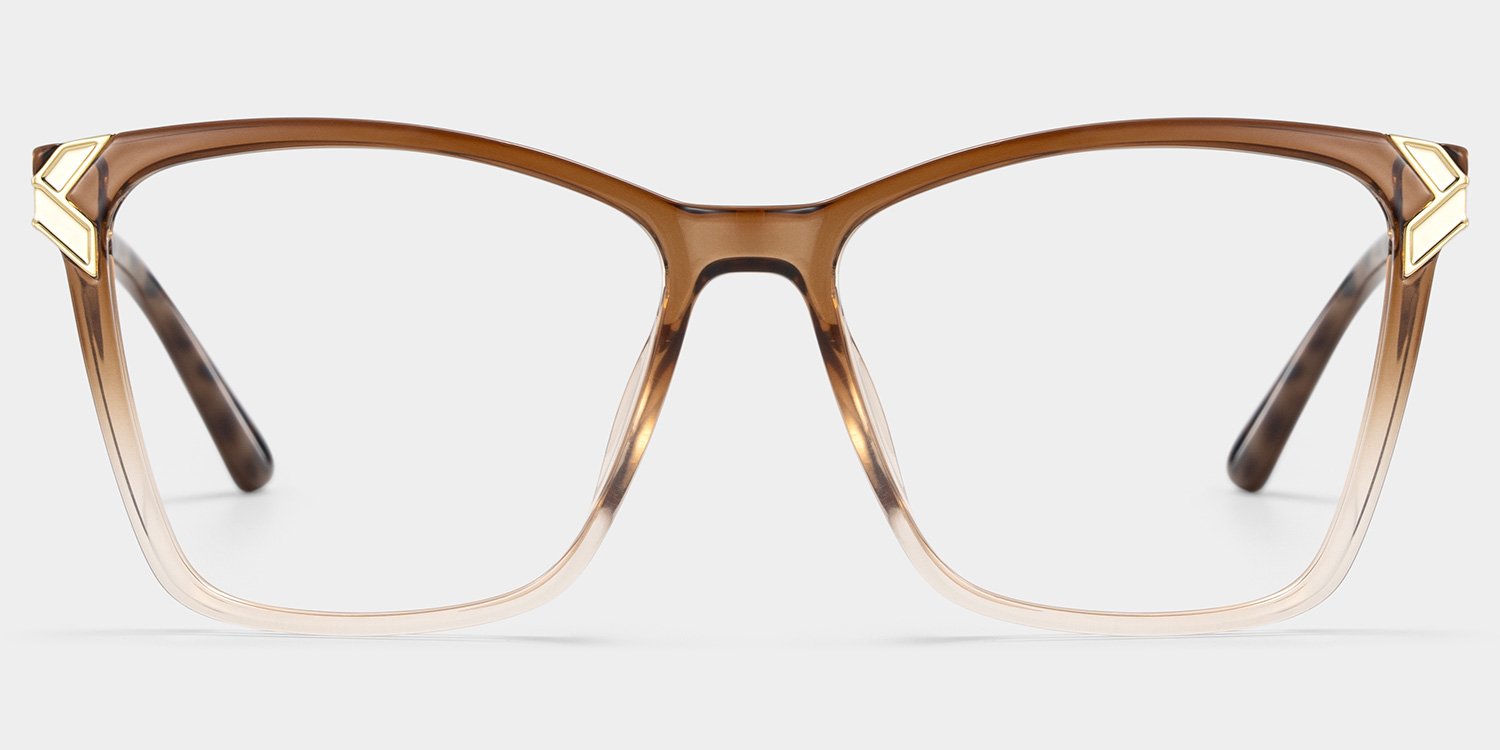 Mia brown square frame glasses Online | ZEELOOL1