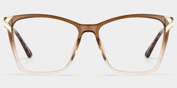 Mia Brown Square Glasses1