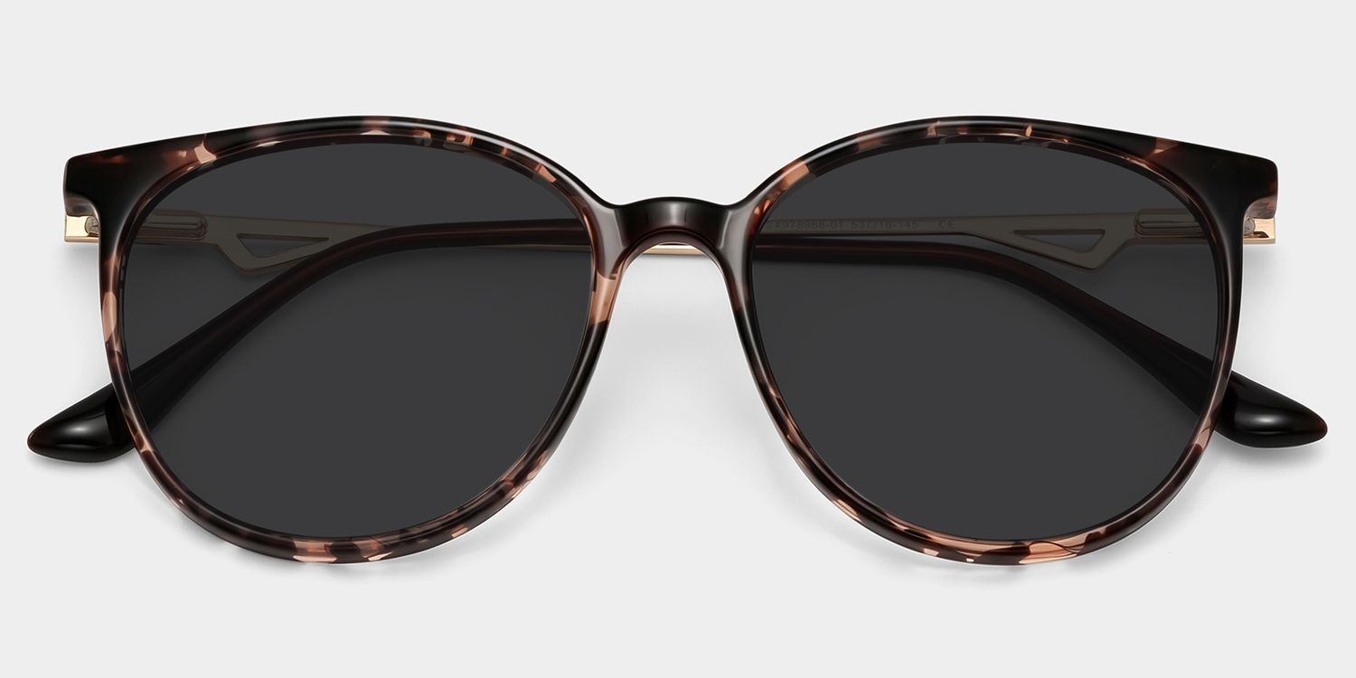 Chanty Tortoise Frame Sunglasses with Round Style | ZEELOOL UK1