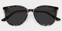 Chanty Tortoise Round Sunglasses1