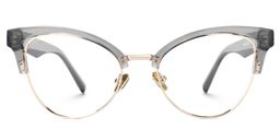 Charlene Browline Gray Glasses0