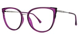 Estrada Purple Cat eye Glasses1