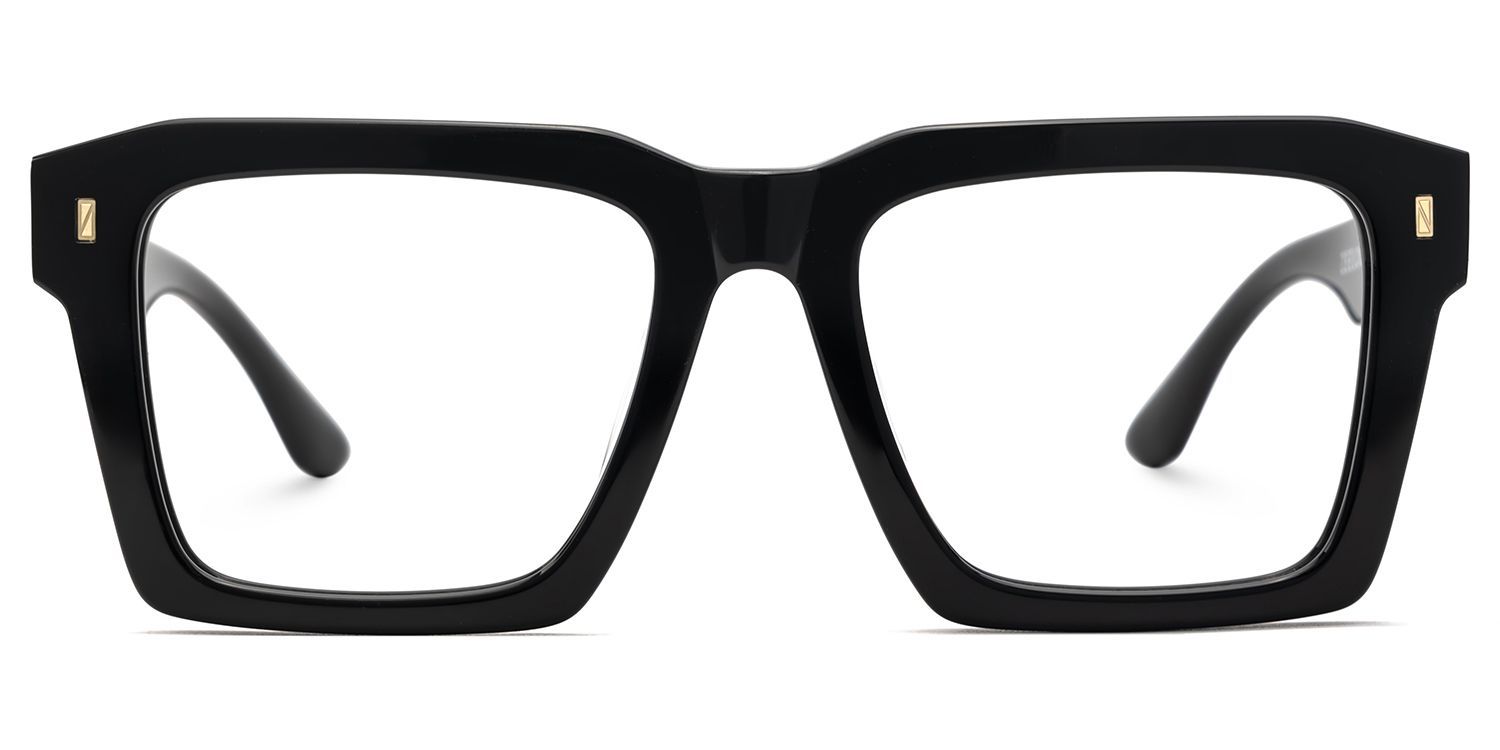 Large Square Prescription Glasses With Black Color1