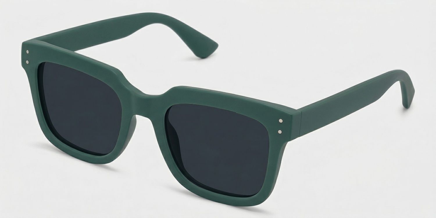 Liizbeett Square Sunglasses with Tr90 Green Frames | ZEELOOL CA2