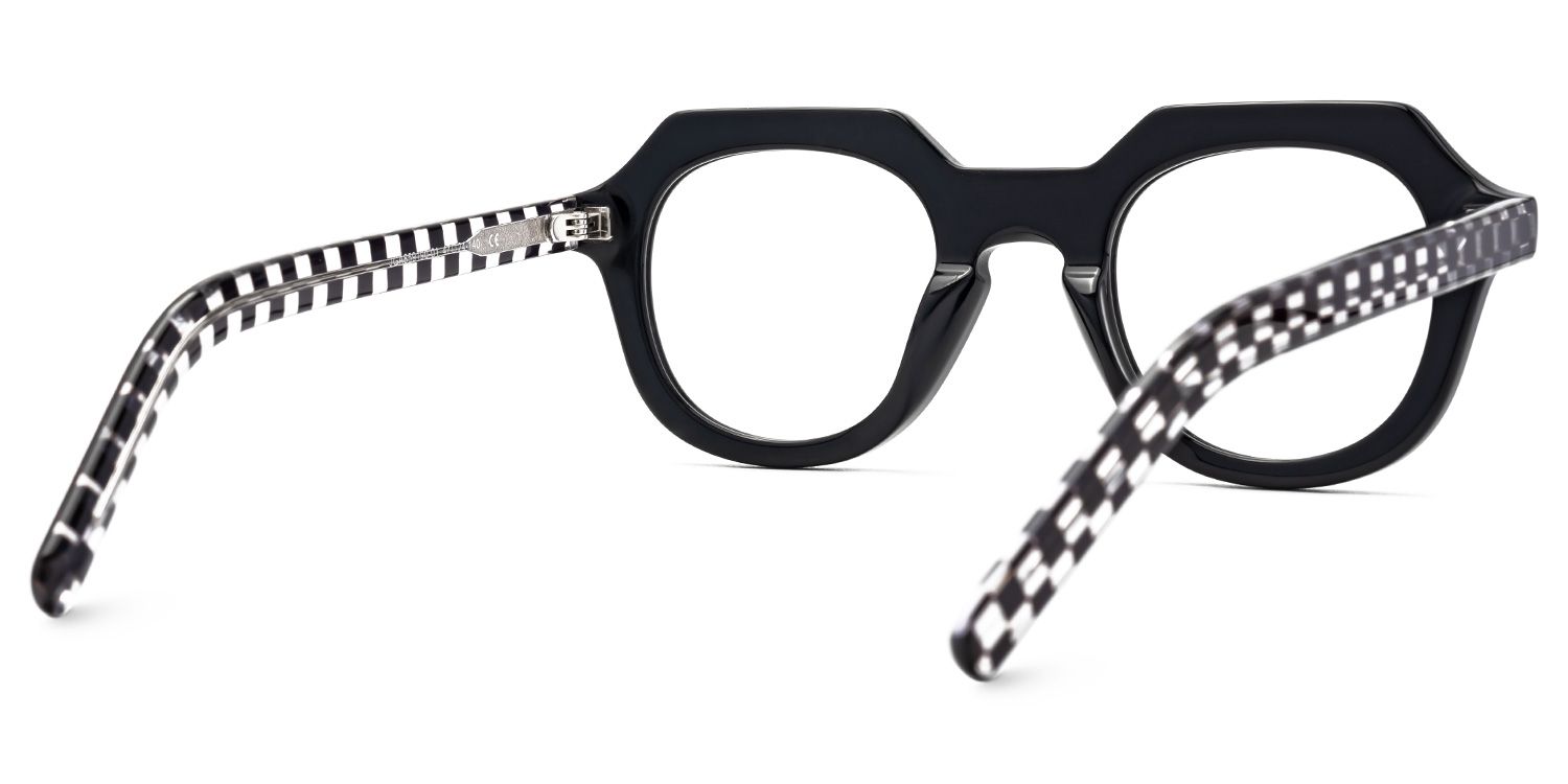 Black Geometric Eyewear - Jameica on Sale | ZEELOOL UK3