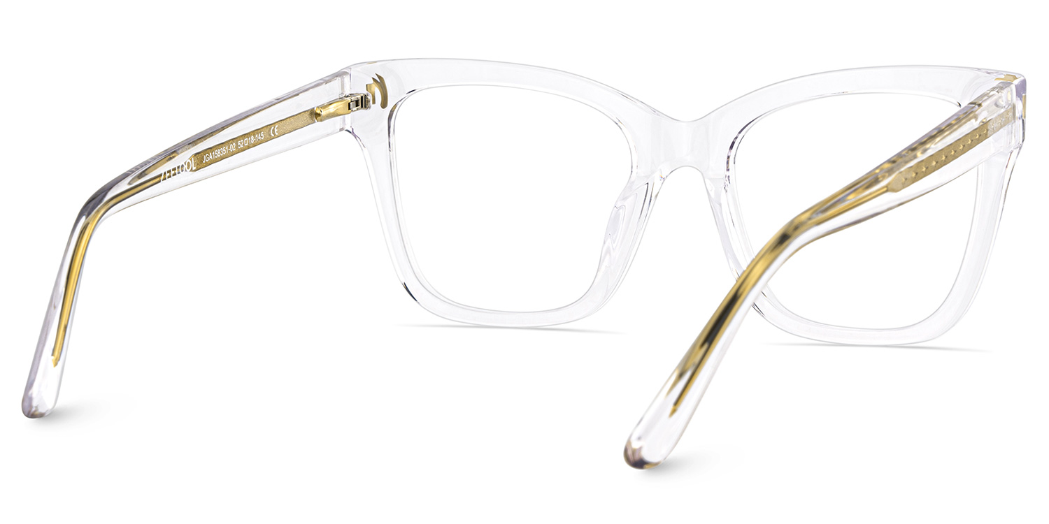 Square Crystal Eyeglasses Rory Acetate Frame Glasses5