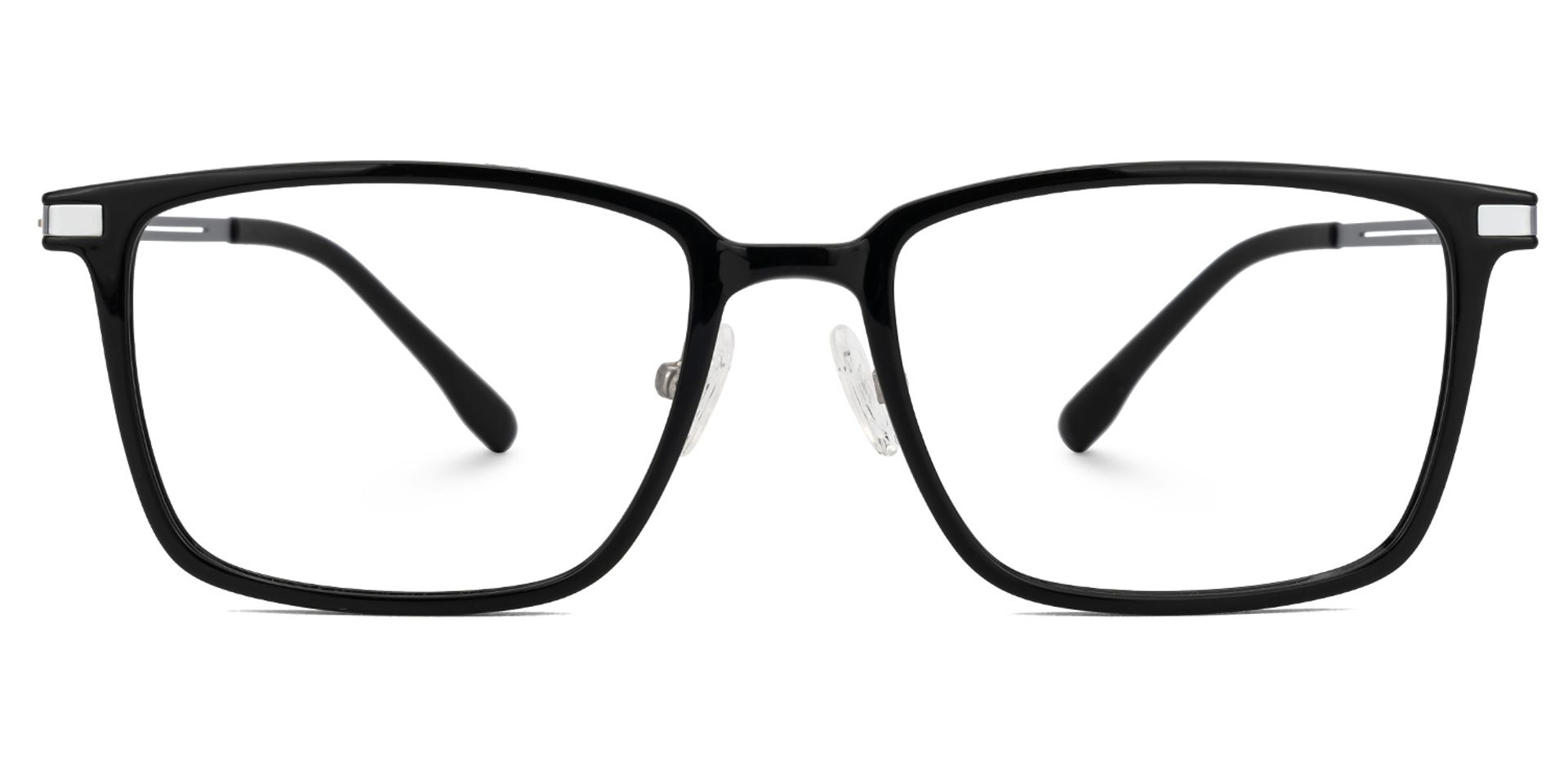 Black Ivonne Rectangle Frame Eyeglasses | ZEELOOL UK0