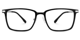 Ivonne Rectangle Black Glasses0