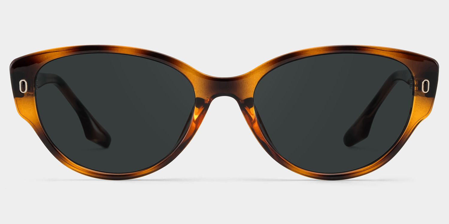 Livia Tortoise Frame Polarized Sunglasses with cat-eye Style Online | ZEELOOL UK0