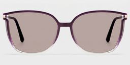 Rodz Square Purple Clear Glasses0