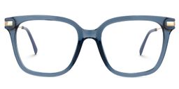 Jacqui Square Blue Glasses0