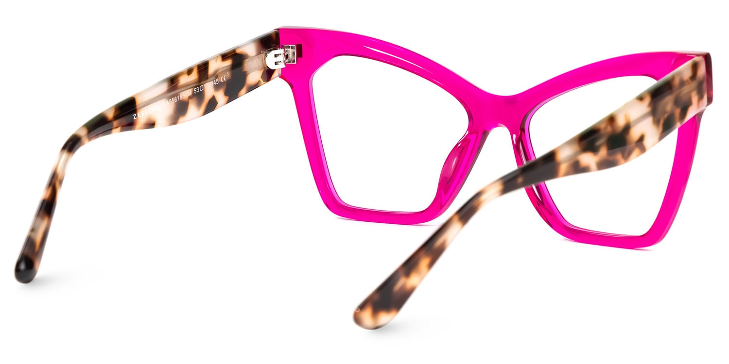 Senica Cateye Purple Glasses | ZEELOOL UK3
