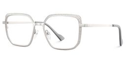 Maverick Square Silver Glasses3