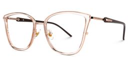 Marisa Cateye Beige Glasses1