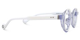 Glanton Round White Glasses2