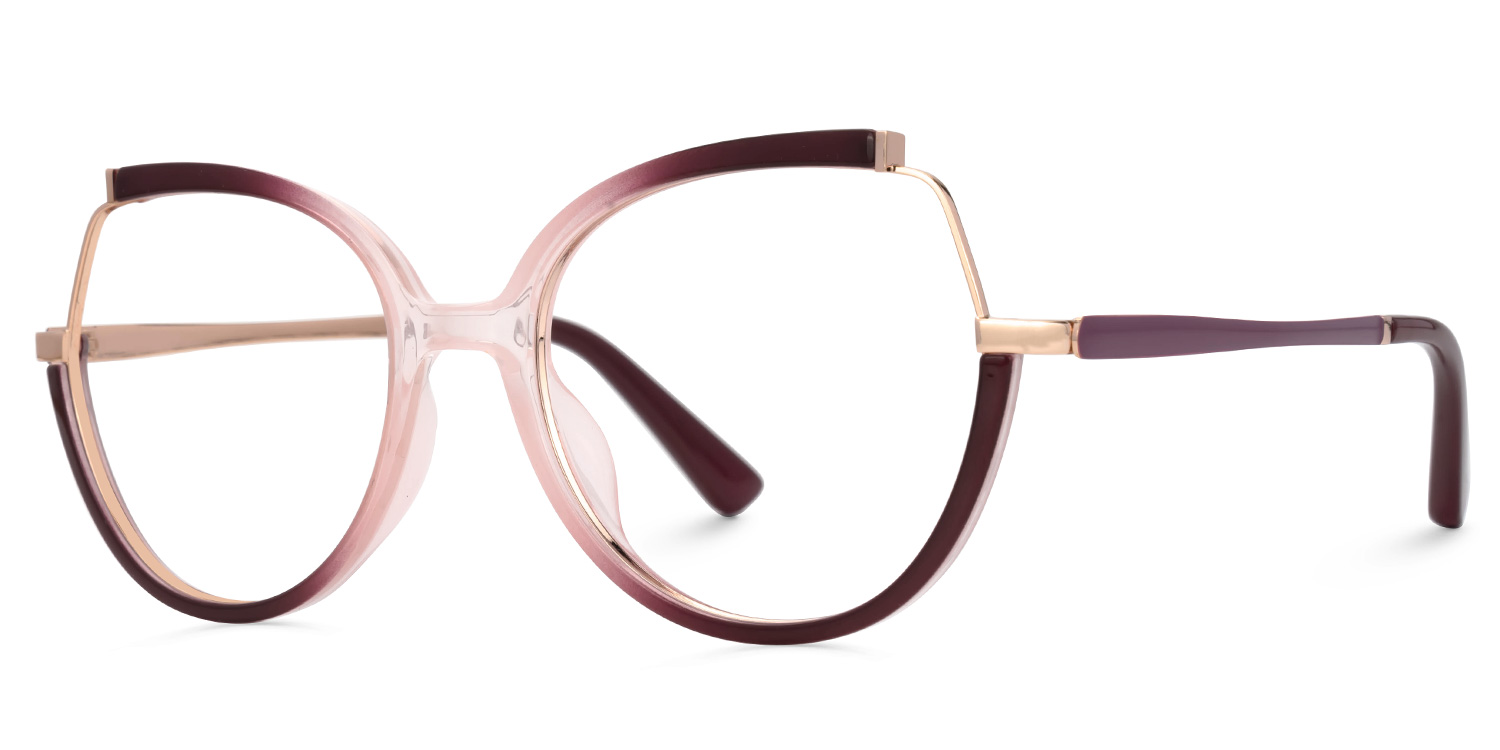 Zakaria Eyeglasses in Geometric Two-Tone Frame | ZEELOOL UK1