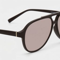Drew Dark Brown Aviator Glasses4