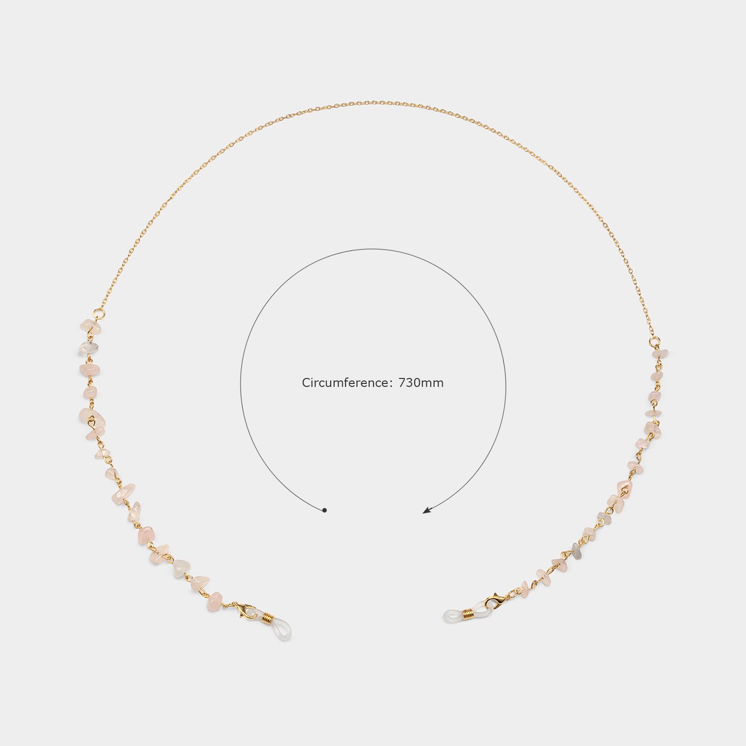 Stylish  Pink Stone Eyeglasses Chains2