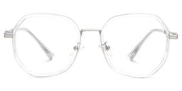 Frazier Geometric Clear Glasses0