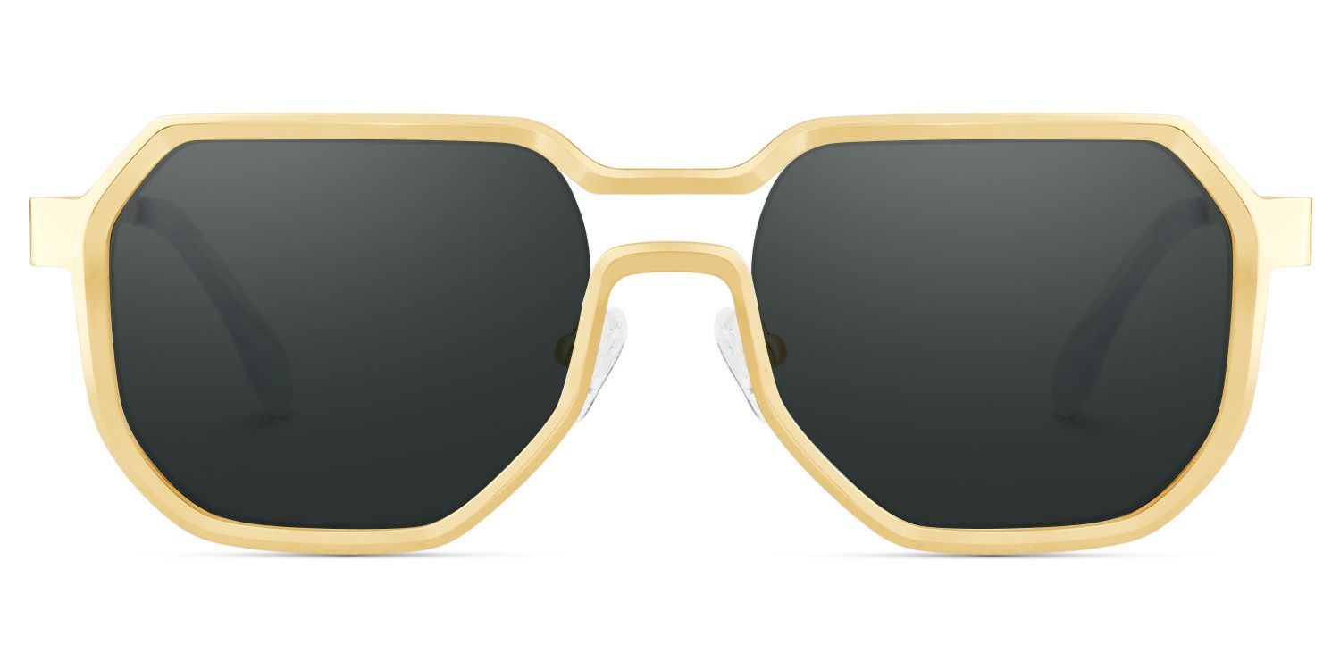 Men's Geometric Sunglasses in Metal Color1