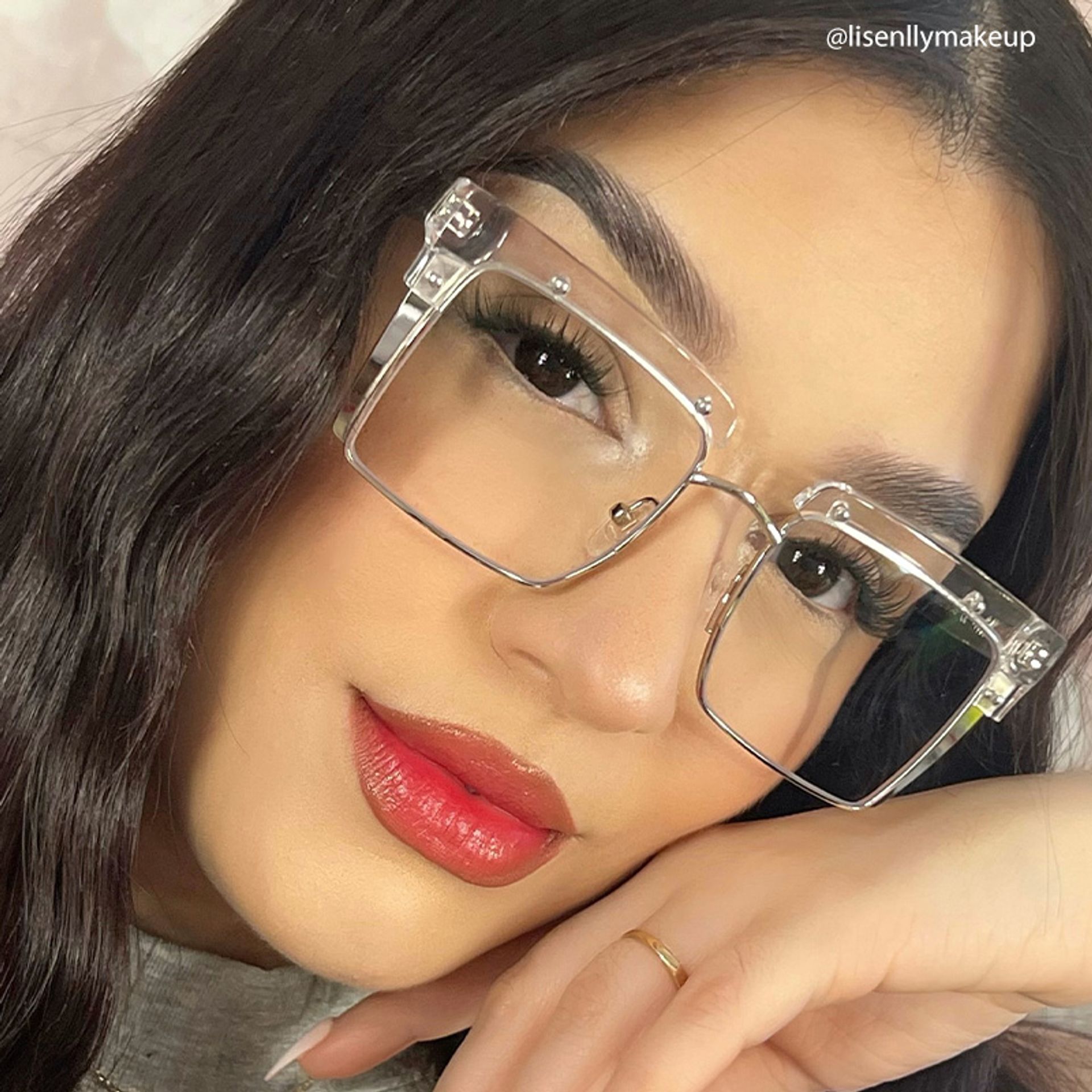 Kiana Square Clear Frame Glasses | Zeelool Optical5