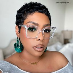 Khadra Clear Square Glasses4