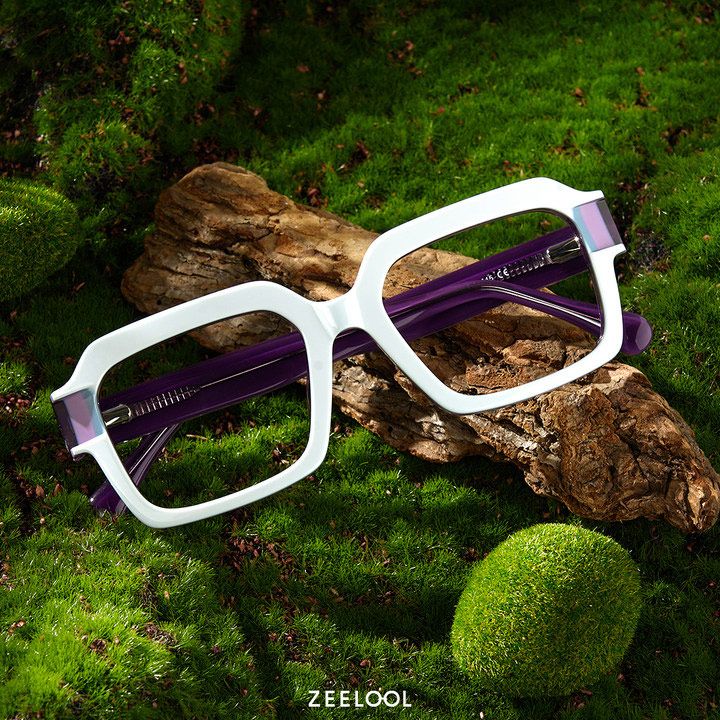 Suarez Square White Glasses Men | ZEELOOL UK4
